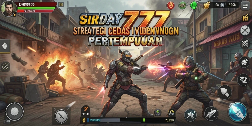 Menggambarkan aksi seru dalam pertempuran strategi.