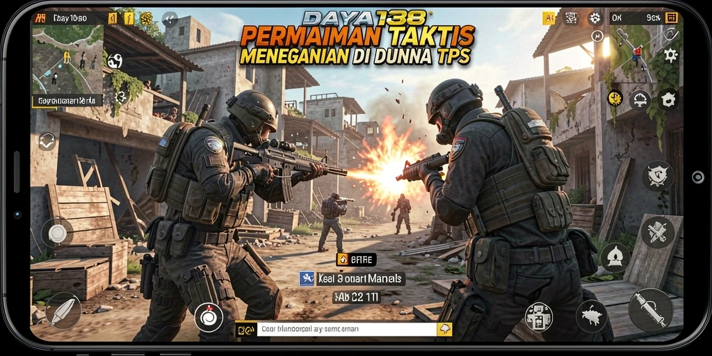 Screenshot menunjukkan aksi seru dalam game TPS DAYA138.