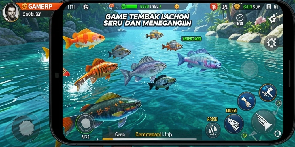Gameplay seru Tembak Ikan di GAMERP dengan grafis menawan.