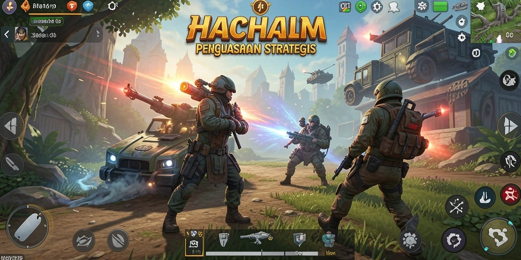 Screenshot gameplay menampilkan aksi pertempuran yang mendebarkan.