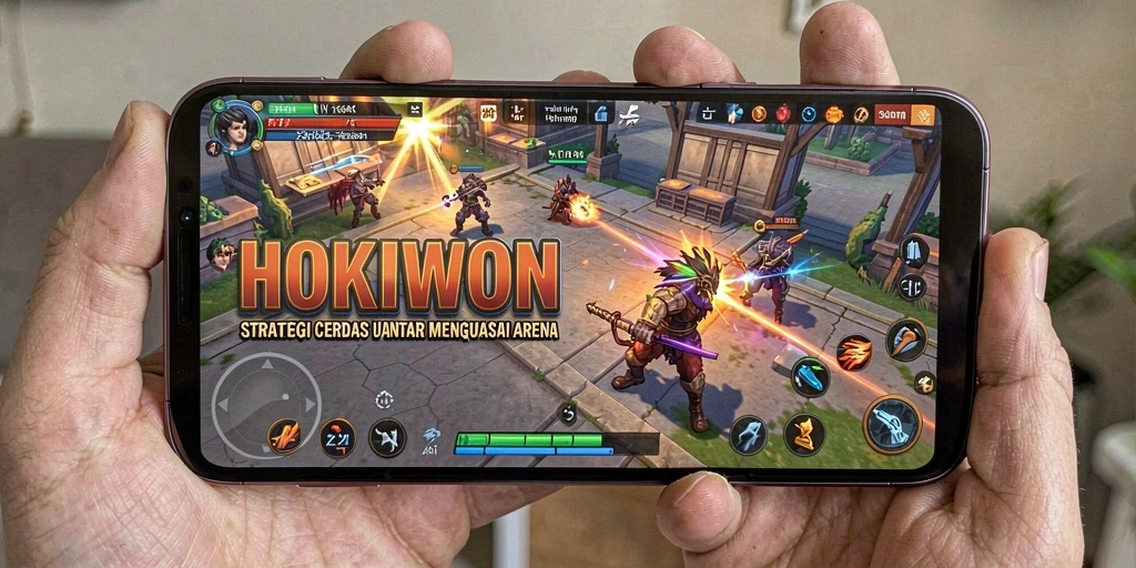 Screenshot gameplay HOKIWON dengan aksi strategi yang mendebarkan.