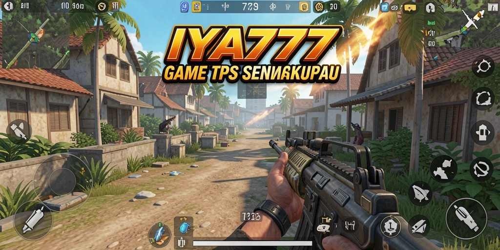 Tampilan gameplay seru dari IYA777 yang menampilkan aksi tembak-menembak.