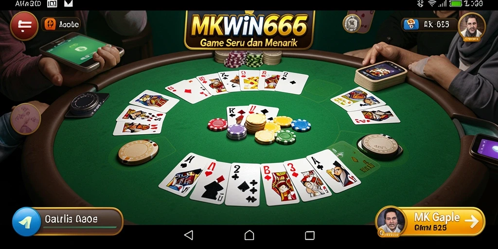 Tampilan gameplay seru dan menegangkan di MKWIN666.