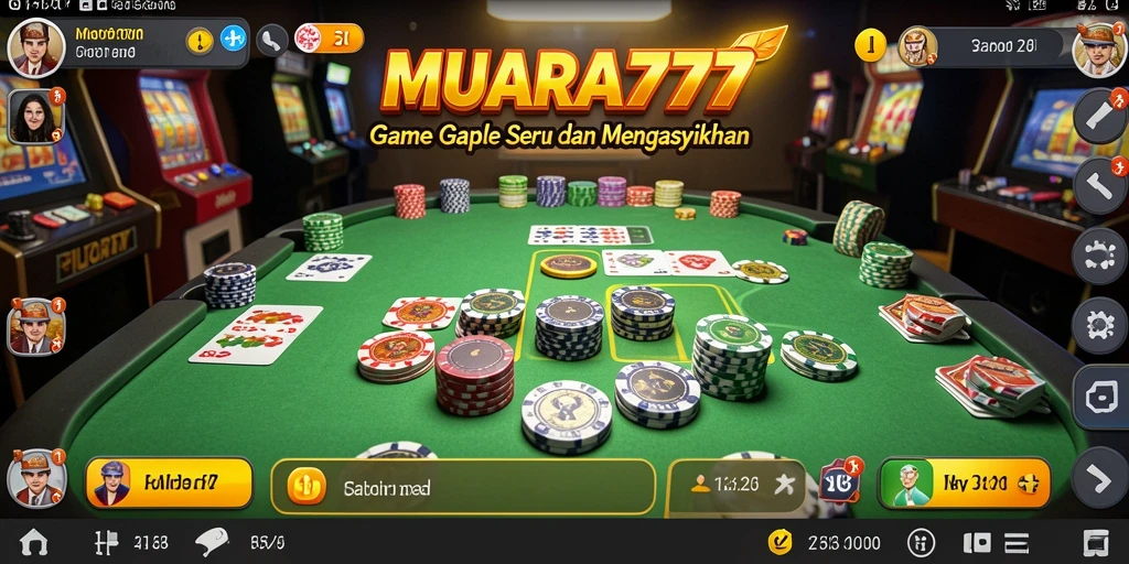 Tampilan gameplay Gaple di MUARA777 yang seru dan interaktif.