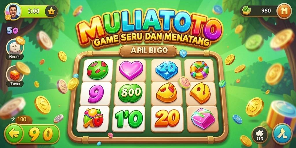 Screenshot dari gameplay seru di MULIATOTO yang menunjukkan suasana Bingo.