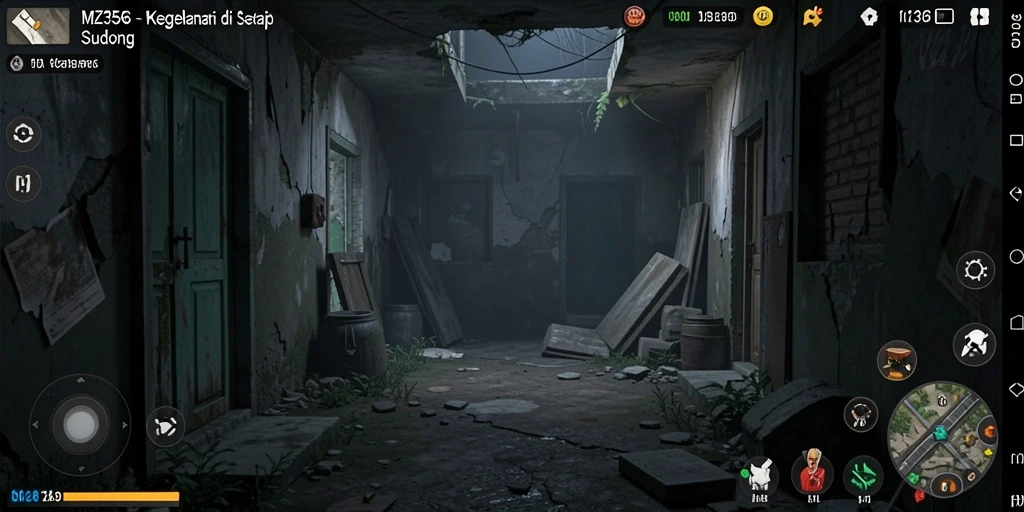 Gameplay menegangkan di dunia Horror MZ356.