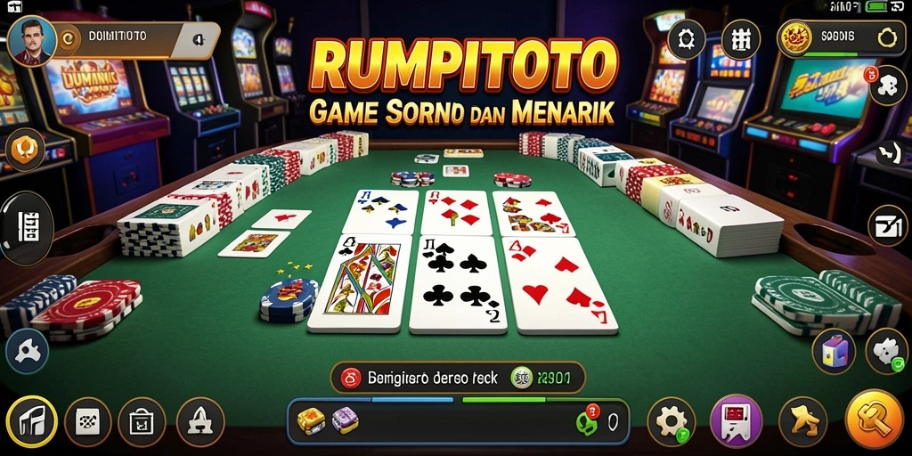 Tampilan gameplay RUMPITOTO yang penuh warna dan mendebarkan.