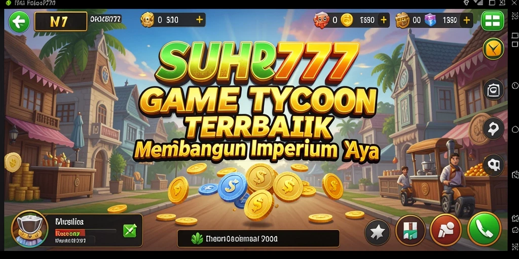 Tampilan gameplay SUHU777 yang menggugah selera dengan elemen Tycoon.