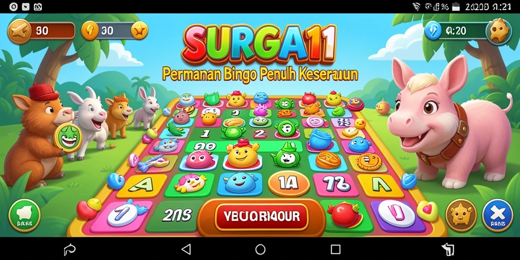 Screenshot menunjukkan momen seru saat bermain Bingo di SURGA11.