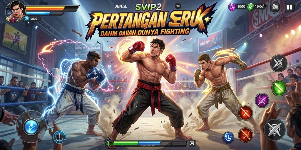 Gameplay intens dan seru dalam SVIP2, pertarungan antar karakter yang menegangkan.