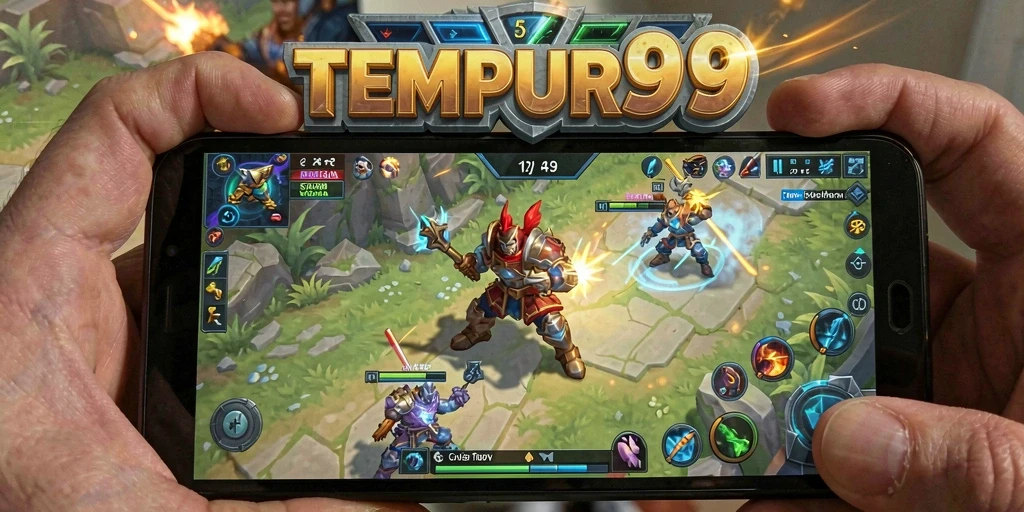 Gameplay seru dalam pertarungan tim di TEMPUR99.