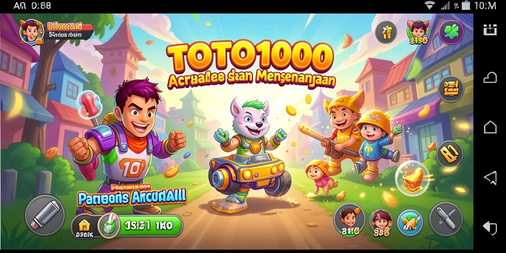 Menampilkan aksi seru dalam gameplay TOTO1000 yang membawa tantangan baru di setiap level.