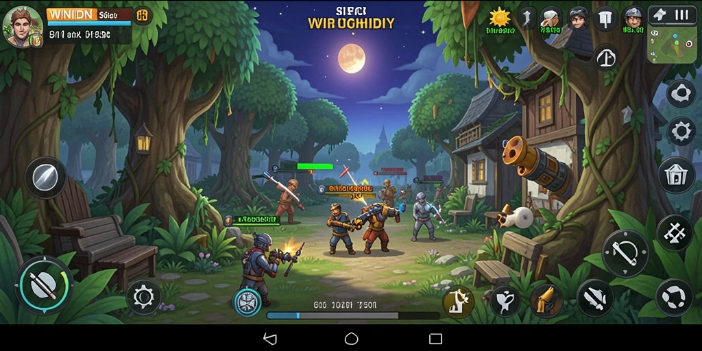 Tangkapan layar gameplay WINIDN menunjukkan interaksi dan simulasi yang menarik.